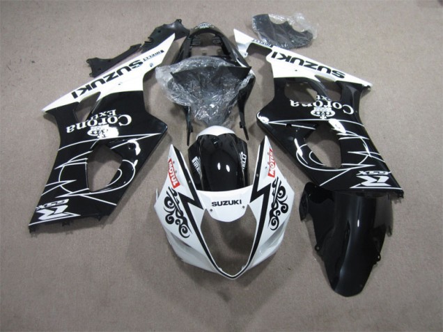 Negro Blanco Corona Extra Motul Carenado Suzuki GSXR 1000 K3 03-04