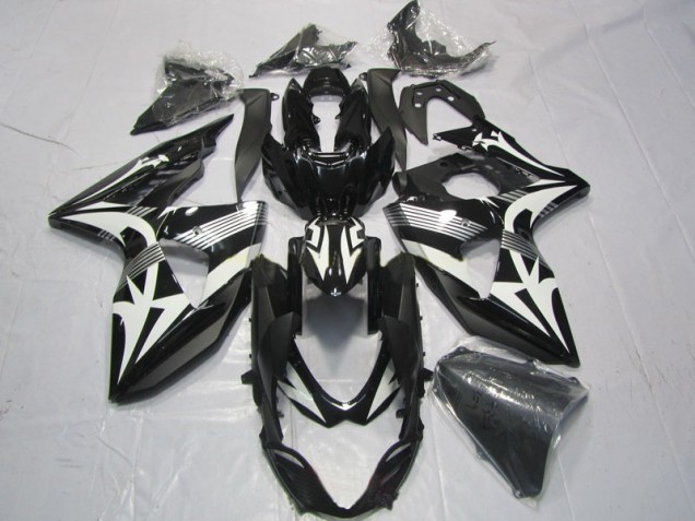 Negro Blanco Kit Carenado ABS Completo Suzuki GSXR 1000 K9 09-16