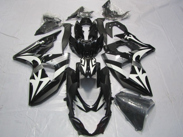 Negro Blanco Kits ABS Carenado Suzuki GSXR 1000 K9 09-16