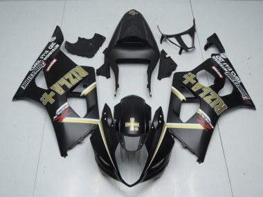 Negro Mate Rizla Carenado Suzuki GSXR 1000 K3 03-04