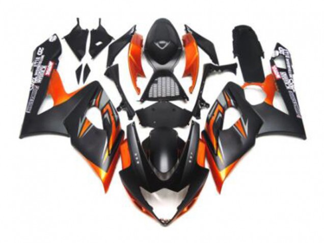 Negro Naranja Carenado Suzuki GSXR 1000 K5 05-06