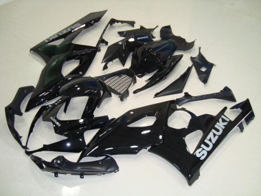 Negro Plata Calcomanías Carenado Suzuki GSXR 1000 K5 05-06