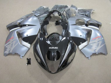 Negro Plata Carenado Suzuki GSXR 1300 Hayabusa 96-07