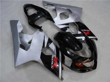 Negro Plata Carenado Suzuki GSXR 600 / 750 K4 04-05