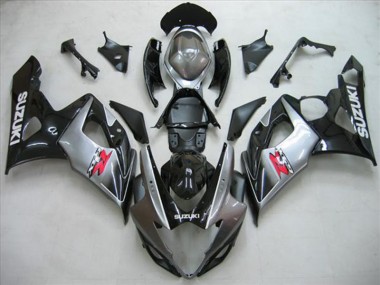 Negro Plata Gris Carenado Suzuki GSXR 1000 K5 05-06