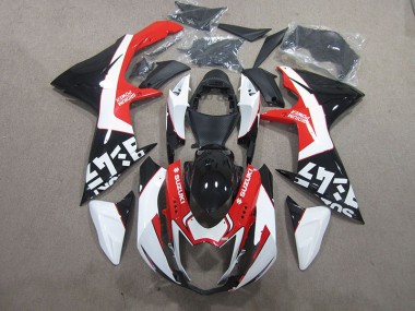 Negro Rojo Blanco Carenado Suzuki GSXR 600 K11 11-21