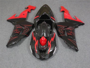 Negro Rojo Carenado Kawasaki ZX10R 06-07