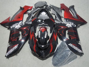 Negro Rojo Corona Extra Carenado Kawasaki ZX10R 06-07