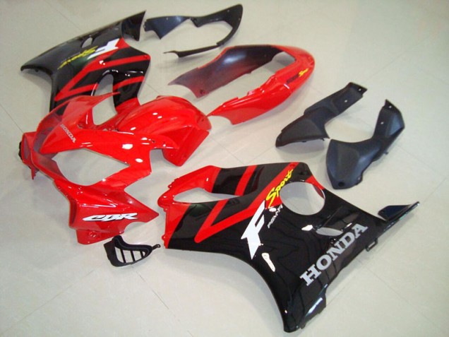 Negro Rojo Plástica Honda CBR 600 F4i 04-07