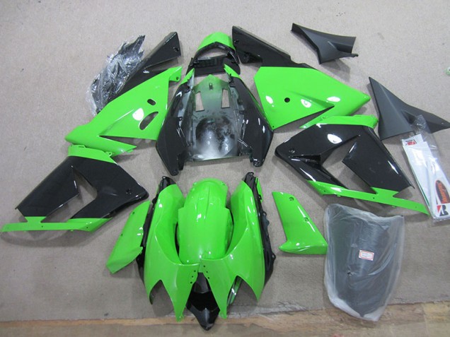 Negro Verde Carenado Kawasaki ZX10R 03-05