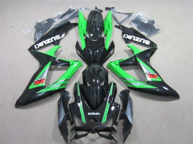 Negro Verde Kit Carenado ABS Completo Suzuki GSXR 600 K6 06-07