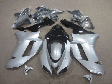 Plata Negro Carenado Kawasaki ZX6R 07-08