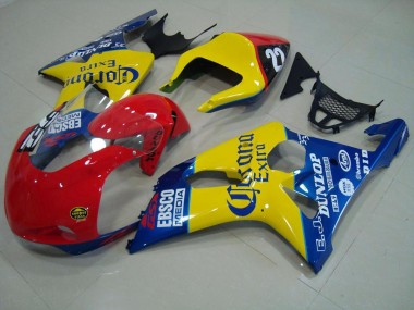 Rojo Amarillo Azul Corona Carrera Carenado Suzuki GSXR 1000 K1 00-02