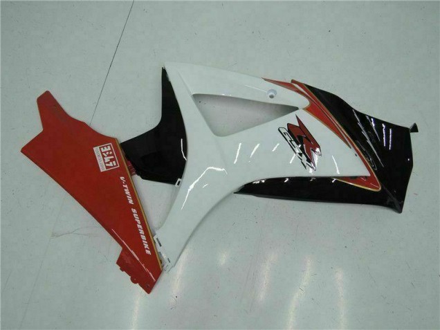 Rojo Blanco ABS Plástica Suzuki GSXR 1000 K7 07-08