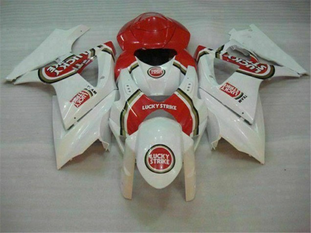 Rojo Blanco ABS Plástico Suzuki GSXR 1000 K7 07-08