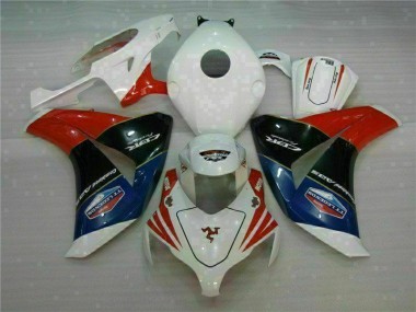 Rojo Blanco Plástico Honda CBR 1000 RR 08-11