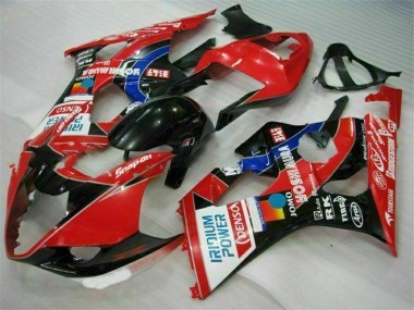 Rojo Kits ABS Carenado Suzuki GSXR 1000 K3 03-04