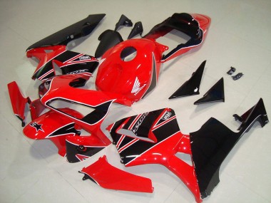 Rojo Negro Kit Carenado ABS Completo Honda CBR 600 RR 03-04