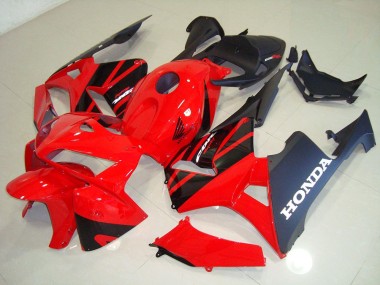 Rojo Negro Kits Completo Carenado ABS Honda CBR 600 RR 05-06