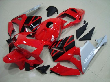 Rojo Plata Carenado Honda CBR 600 RR 03-04