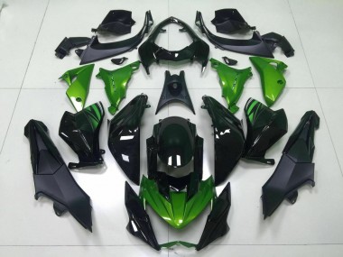 Verde Negro Inyección Kit Carenado Kawasaki Z800 13-16